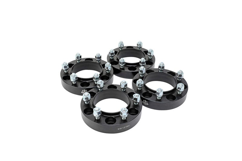 AA Ignition Wheel Spacer Set of 4-6 Lug 1.25 inch 32mm Hub Centric 6x5.5 - Compatible with Toyota Vehicles - 1996-2018 4Runner, 01-07 Sequoia, 2001-18 Tacoma, 00-06 Tundra, FJ Cruiser - 6x139.7mm - Image 1